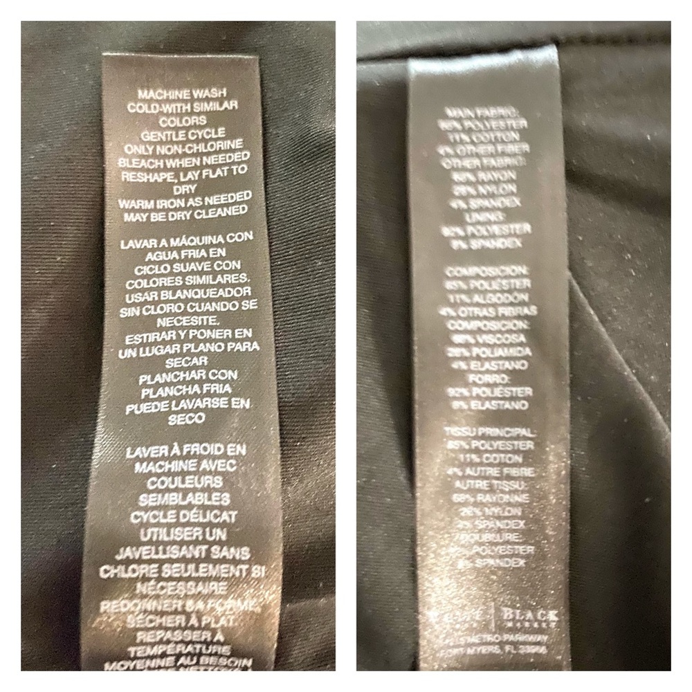 White House Black Market Tweed Color Block Dress - Picture 10 of 11